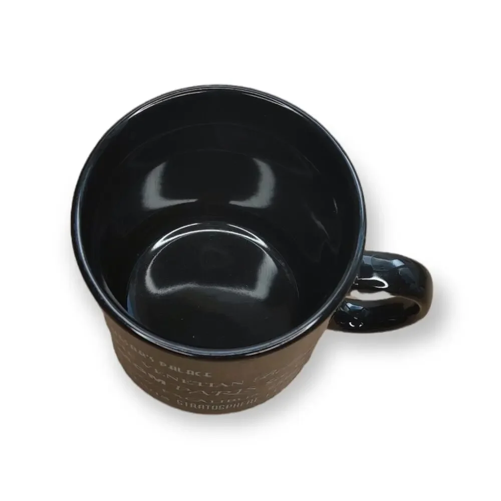 Las Vegas Sin City Casino Novelty Souvenir Black Ceramic Coffee Tea‎ Mug